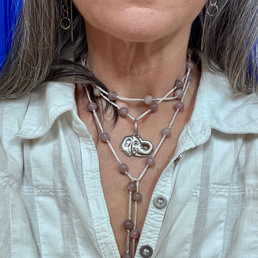 Water is Life African Elephant Medallion