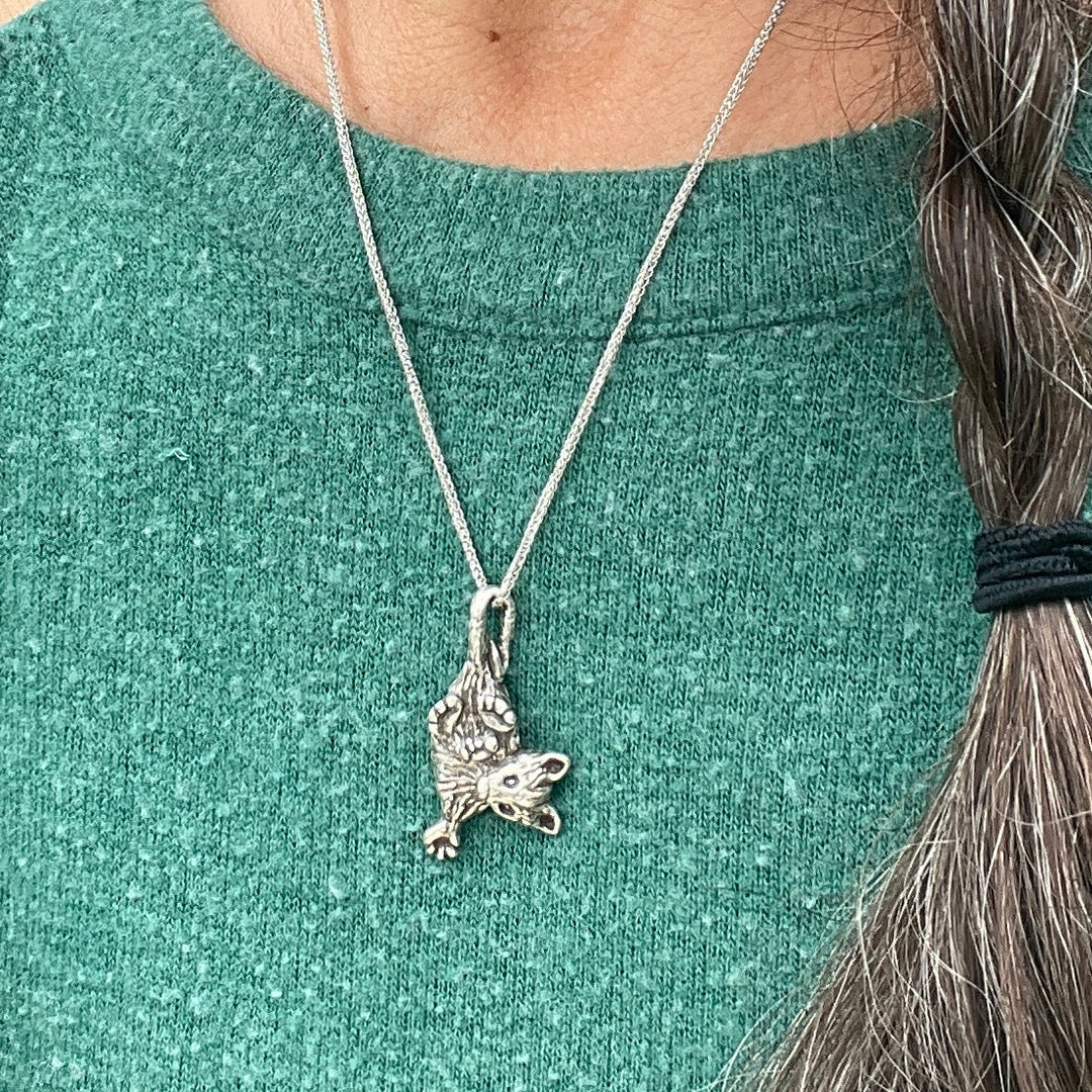 Opossum necklace