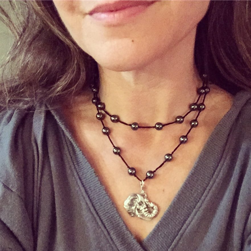 Water is Life African Elephant Medallion