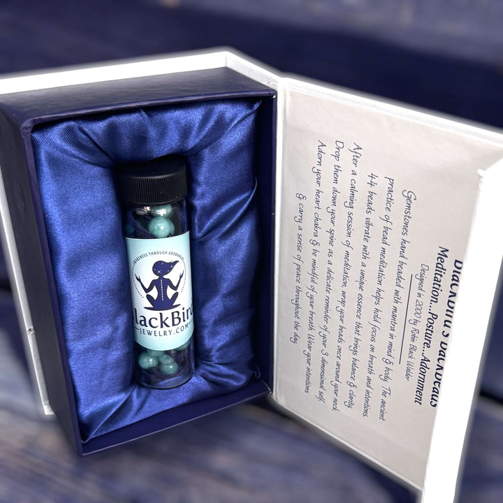 mediation beads in glass vial and box