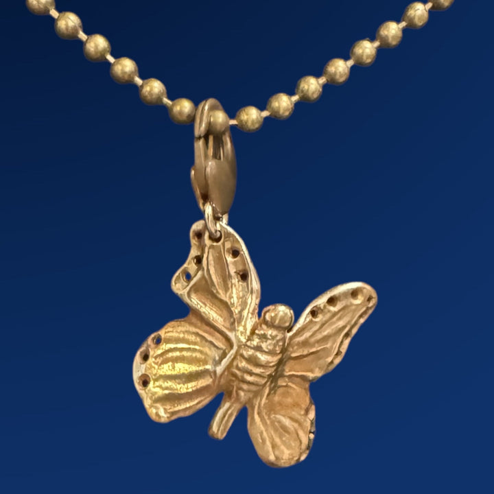 bronze charm on chain