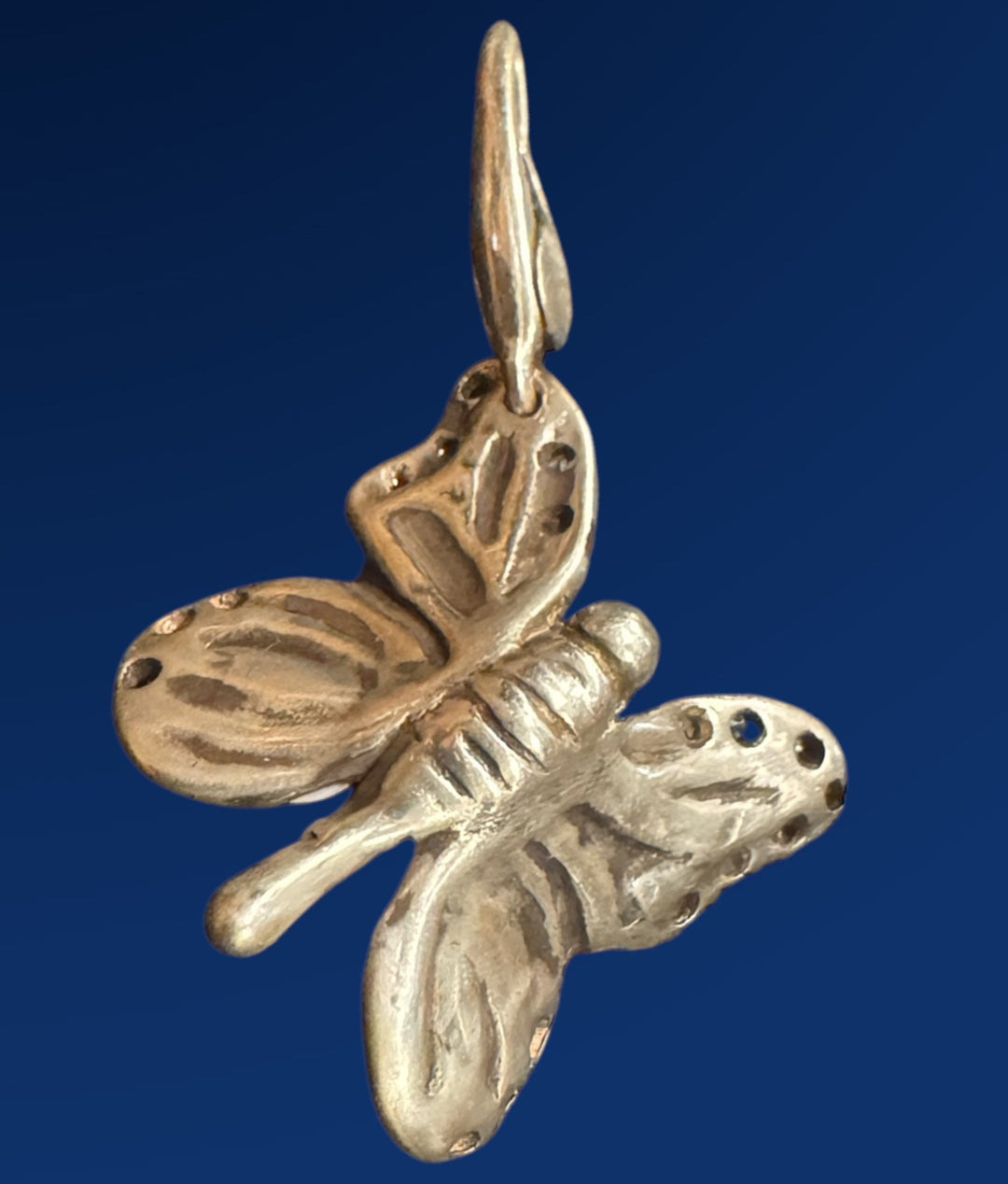 sterling silver butterfly charm