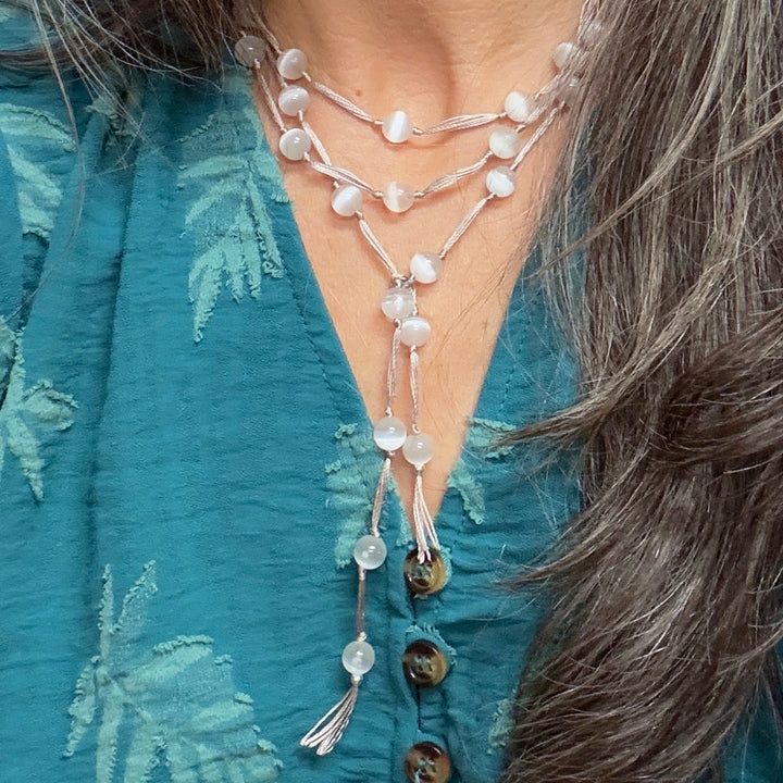 Selenite BackBeads