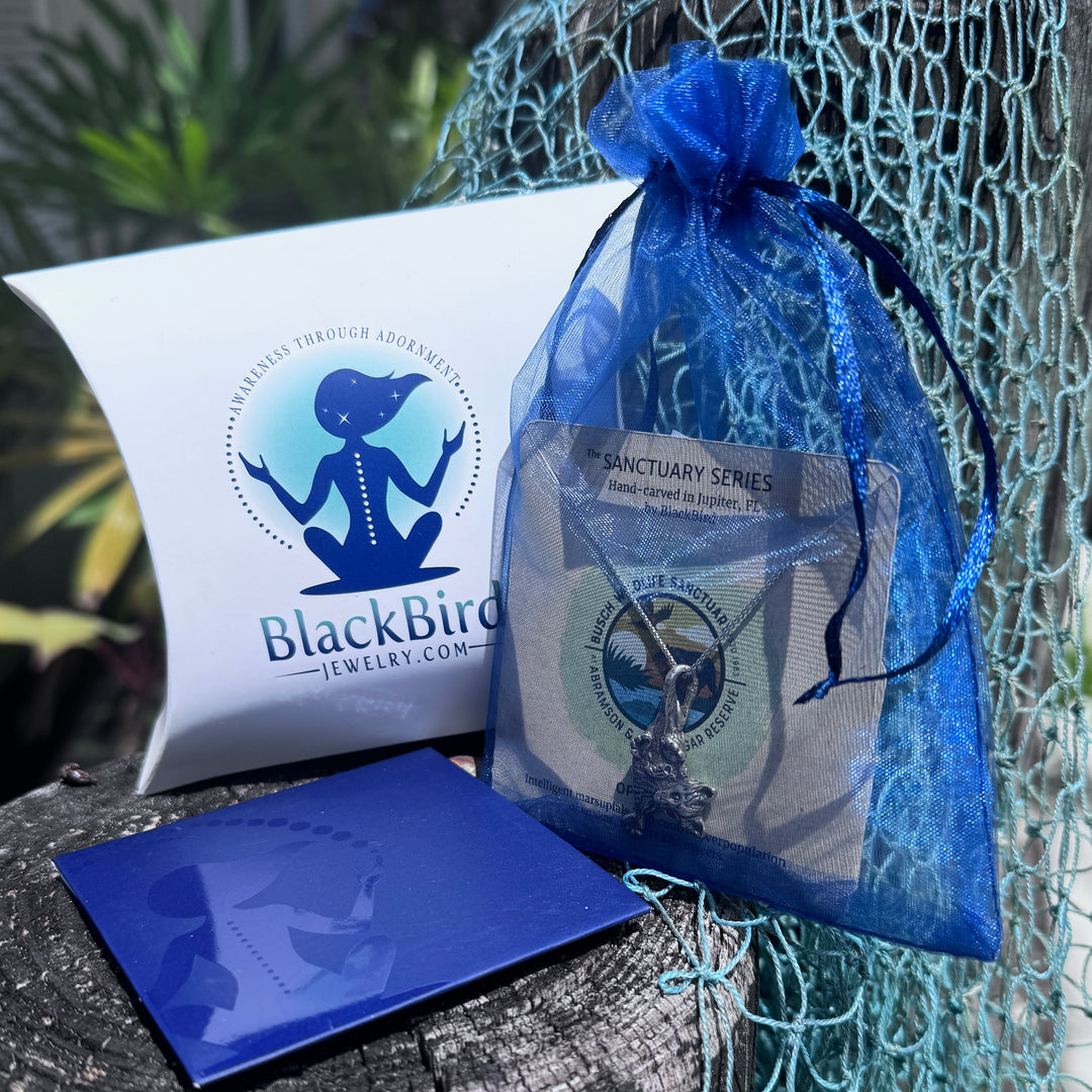 gift packaging for the opossum necklace 
